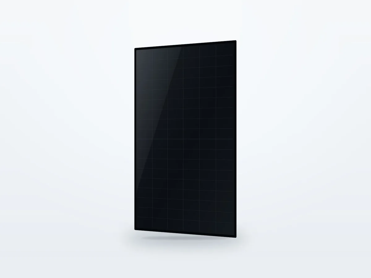 Vollschwarzes Back-Contact-Solarmodul (Illustration)